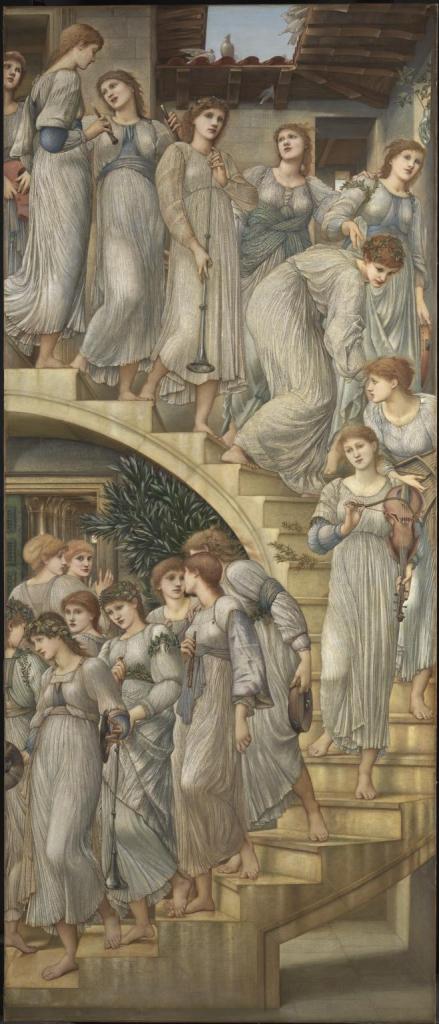 Tate, golden stairs, Burne jones