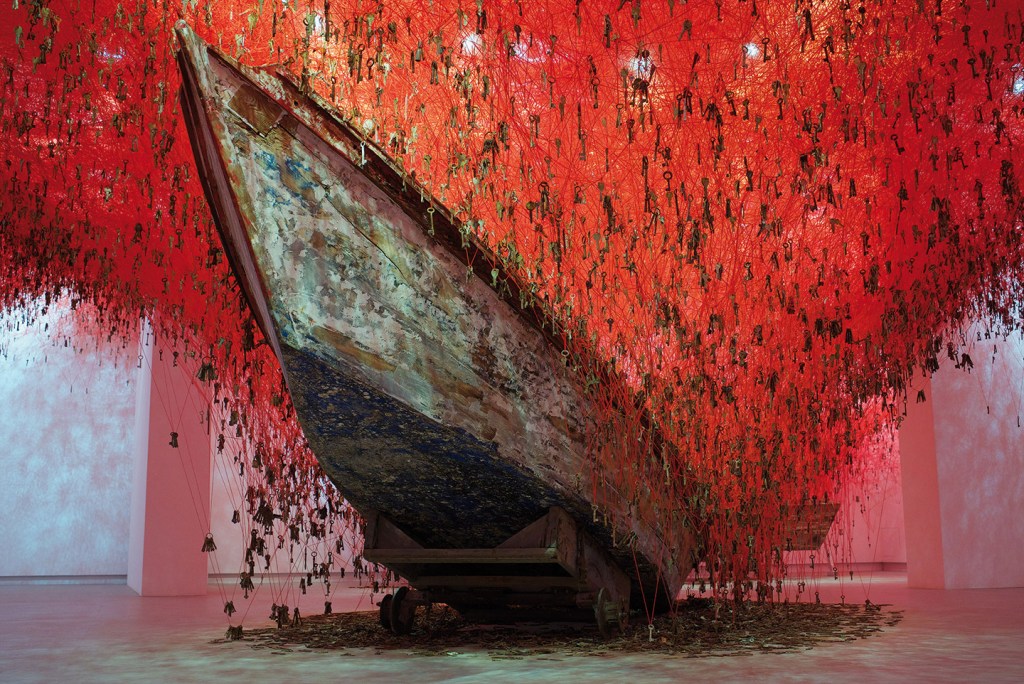 Venice Biennale, Venice, keys, Memories, red yarn