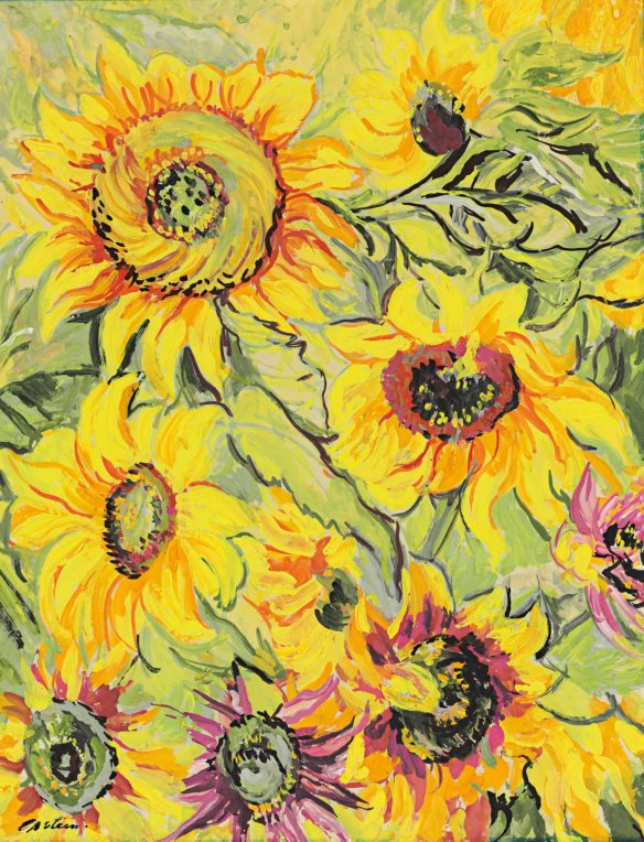 Epstein, sunflowers, Van Gogh, Tate