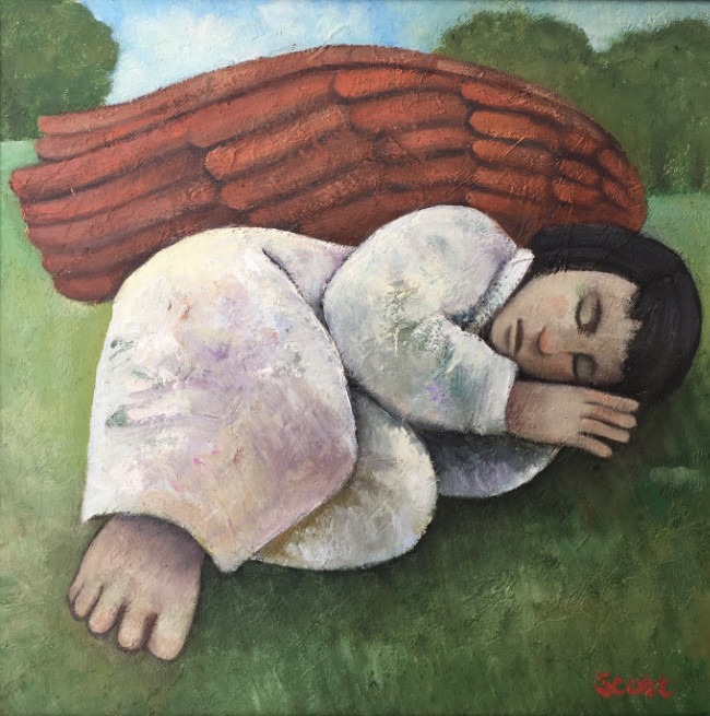 Michael Scott, Sharon Wheaton, stow on the Wold, Ruby anniversary, Fosse gallery, summer exhibition, Fosse gallery, Scotland