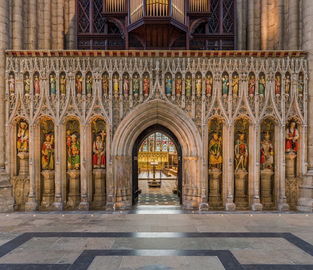 Ripon cathedral, Yorkshire, screen