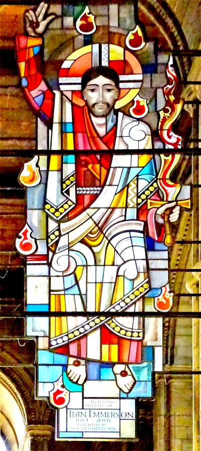 Ripon cathedral, Emerson memorial, stained glass