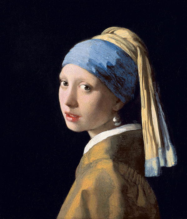 Johannes Vermeer, girl with a Peal Earing