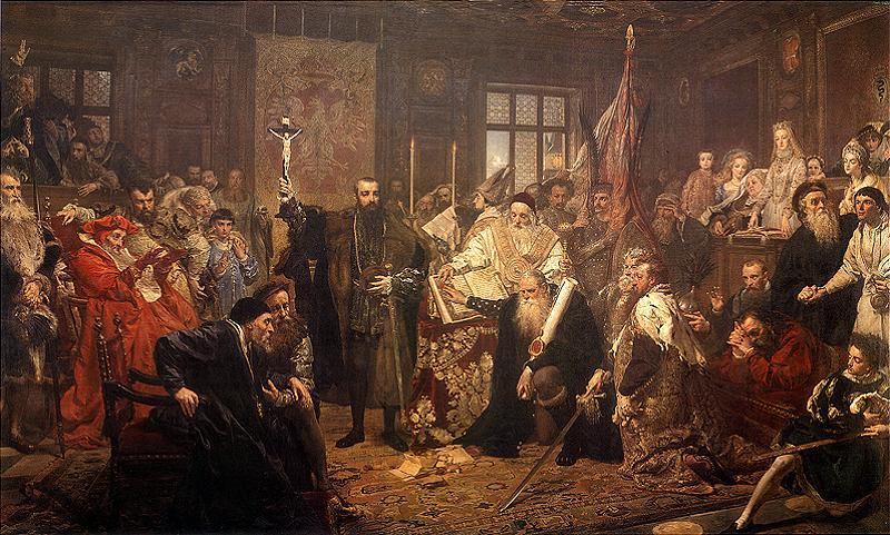 Jan Matejko, The Union of Lublin, Krakow, oil painting, national Gallery London