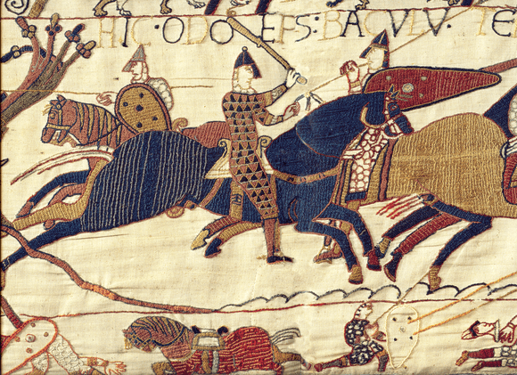 Bayeux Tapestry 1066, Normandy, romanesque, Bishop Odo, battle of Hastings