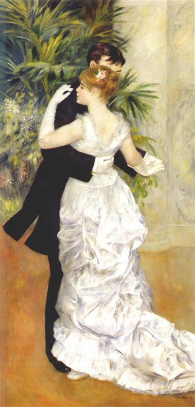 Renoir, Dance in the City, oil on canvas, Musée D’Orsay, 1883