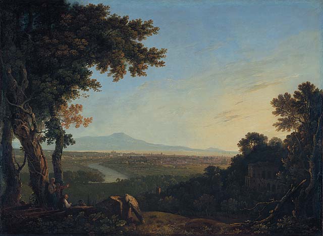 Richard Wilson, Rome from the Villa Madama, 1753, oil on canvas, 95cm x 138cm, Yale University.