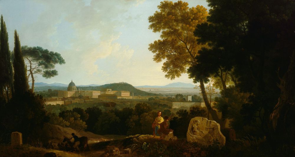 Richard Wilson, St Peter’s and the Vatican from the Janiculum, 1753, oil on canvas, 100cm x 138cm, Tate Gallery, London.