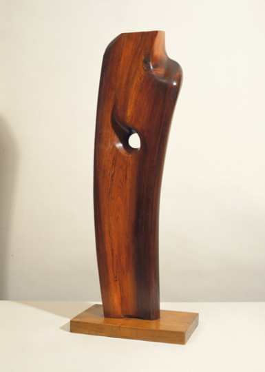 Barbara Hepworth, Rhythmic Form, 1950, Rosewood! 40cm x 22cm x 104cm, Collection of the British Council, image © Sophie Bowness.