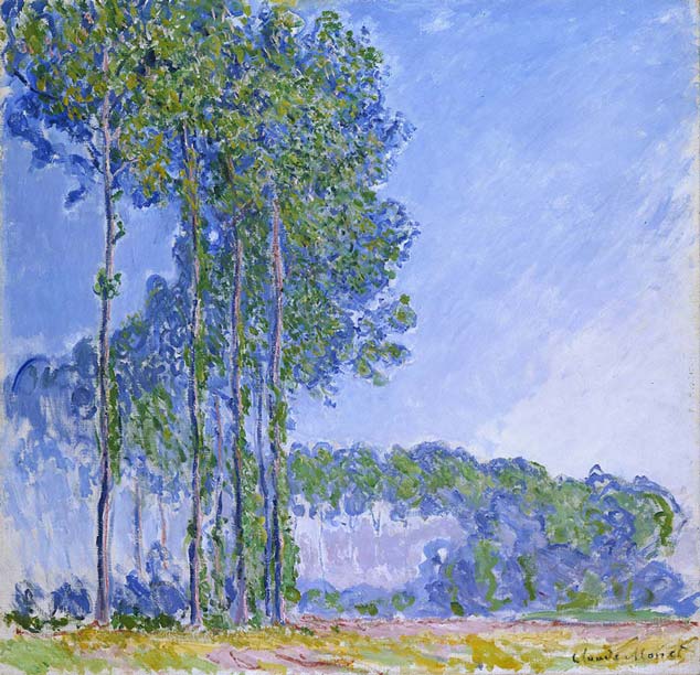 Claude Monet, The Poplars, 1891. Oil on canvas, 89cm x 92cm, The Fitzwilliam Museum,