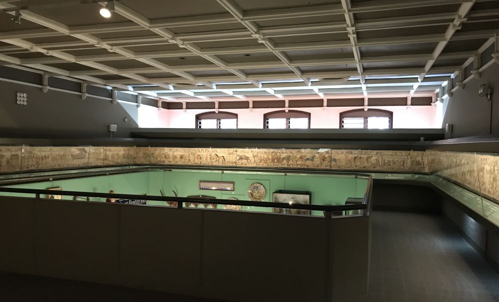 Copy of The Bayeux Tapestry, 1885, embroidered wool on linen, Reading Museum.