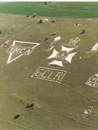 Creat of 6th (City of London Regiment) , chalk excavations, Fovant, Wiltshire