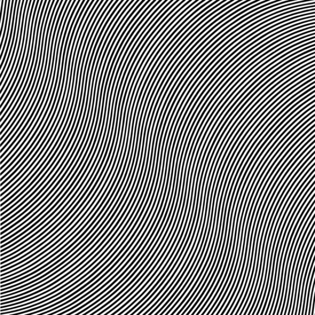 Bridget Riley, over, 1966, emulsion on board, 108 cm x 108cm, National Gallery of Scotland.