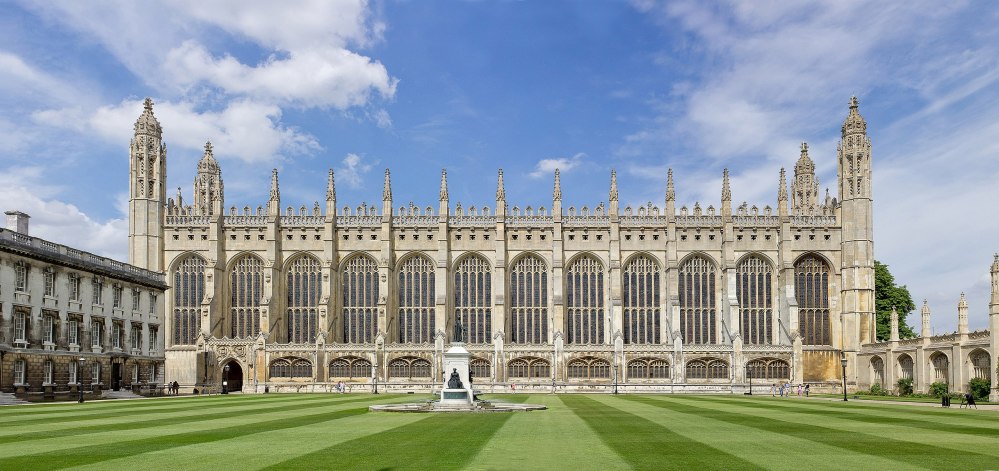 King’s College, Cambridge, (1446-1531). English Perpendicular style, South elevation
