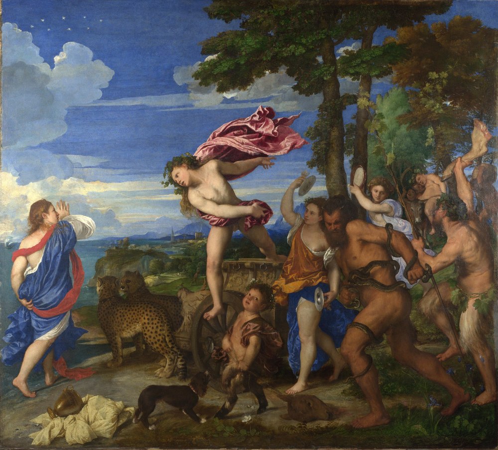 Titian, Bacchus and Ariadne, 1520-23, oil on canvas, 176cm x 191cm, National Gallery, London.