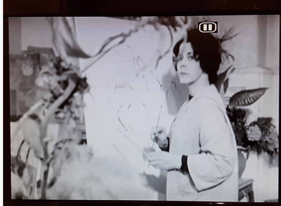 Still from Looking - The Paintings of Thelma Hulbert, ATV December 1962.