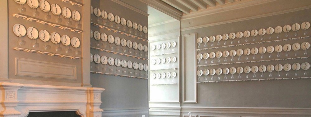 Raoul Marek, Tableware, salon a Manger, Cháteau D’Oiron, near Oiron, France.