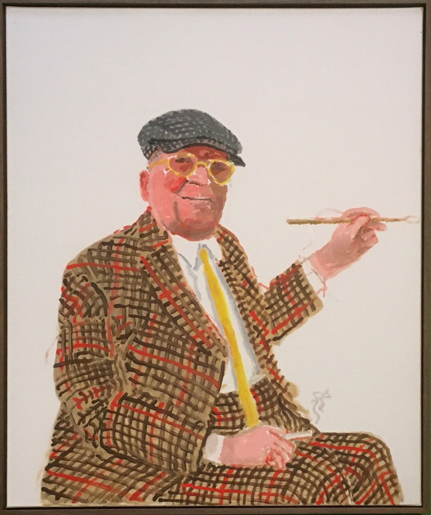 David Hockney, Self Portrait, 2021, acrylic on canvas, collection of the artist (on display at Fitzwilliam Museum, Cambridge), Hockneys Eye