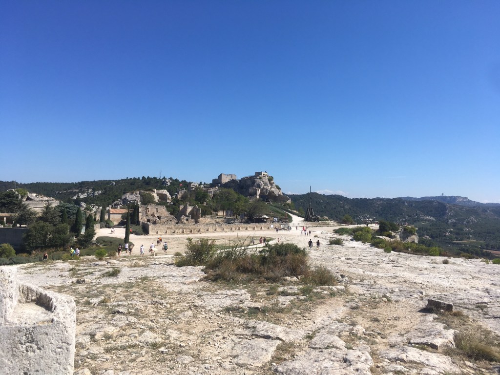 Eleventh century at Les Baux de Provence, France (destroyed 1631), full view.