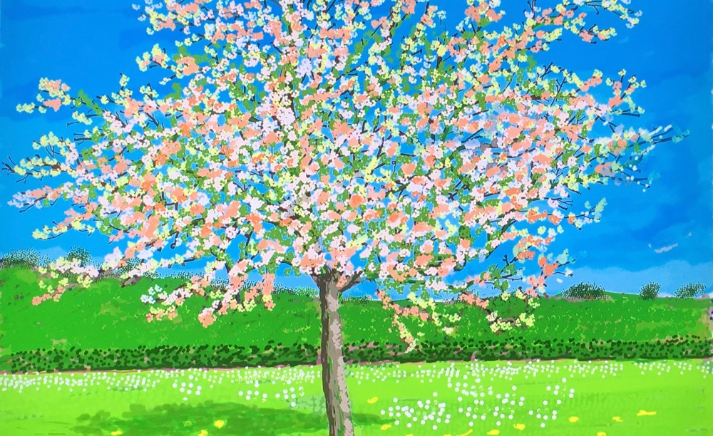 David Hockney, 2020 Series, iPad drawing, collection of the artist (on display at Fitzwilliam Museum, Cambridge), Hockneys Eye