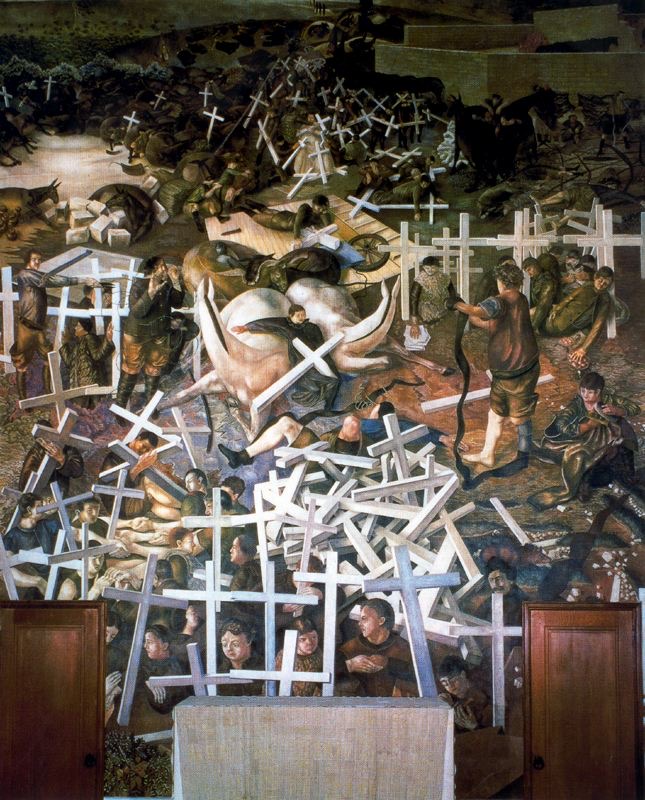 Sir Stanley Spencer, The Resurrection of the Soldiers, Sandham Memorial Chapel, 1927-32, Burghclere, UK.