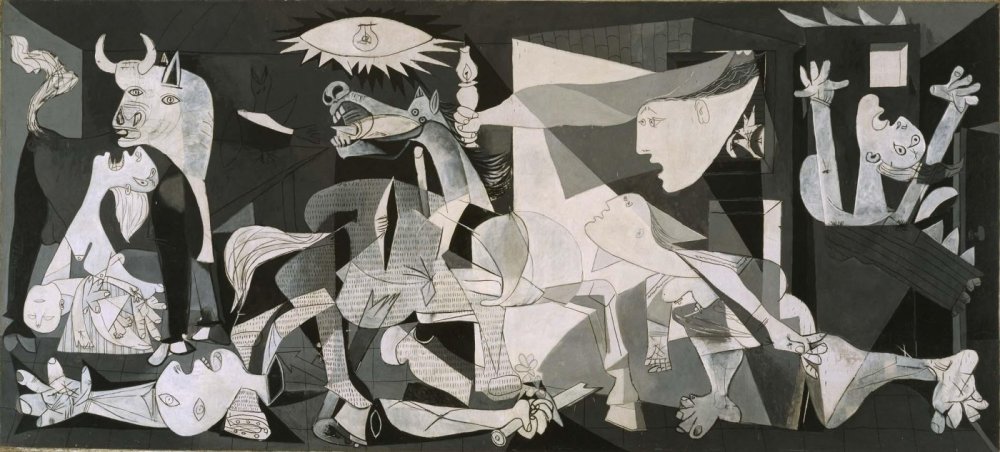 Pablo Picasso, Guernica, 1937, oil on canvas, 350cm x 777cm, Museo Nacional Centro de Arte Reina Sofia, Madrid.
