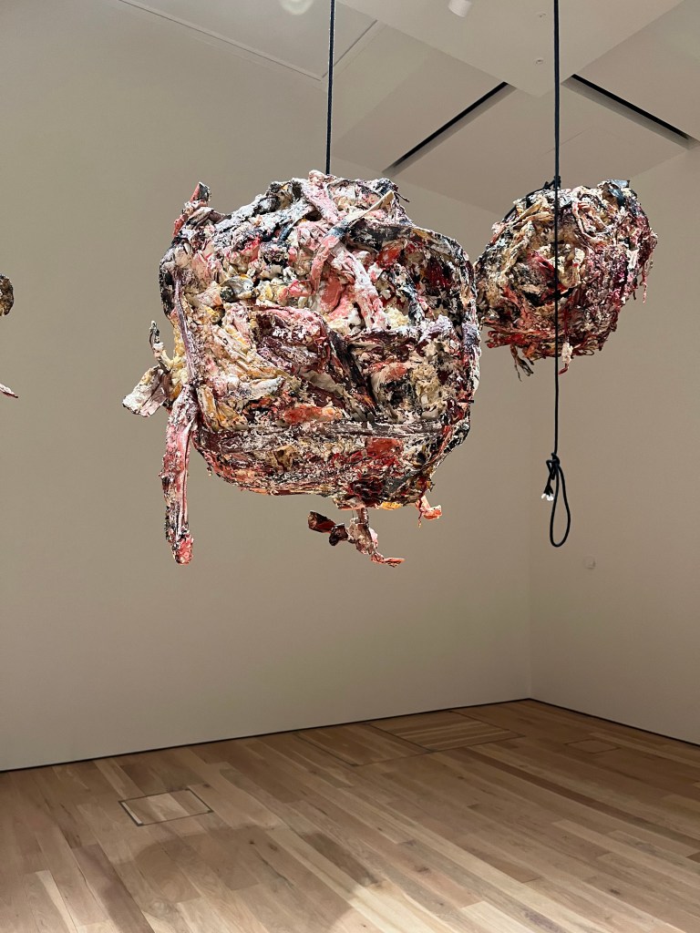 Phyllida Barlow, Rockpompom 7, 8, 9, 10, 2015, polyurethane, plaster, paint, steel fabric, courtesy Hauser and Wirth.