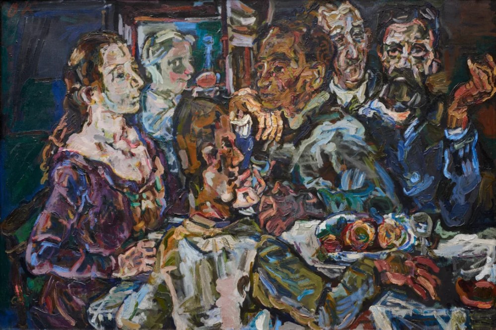 Oskar, Kokoschka, The Friends, 1917, oil on canvas, 102cm x 151cm, Lentos Art Museum, Linz.