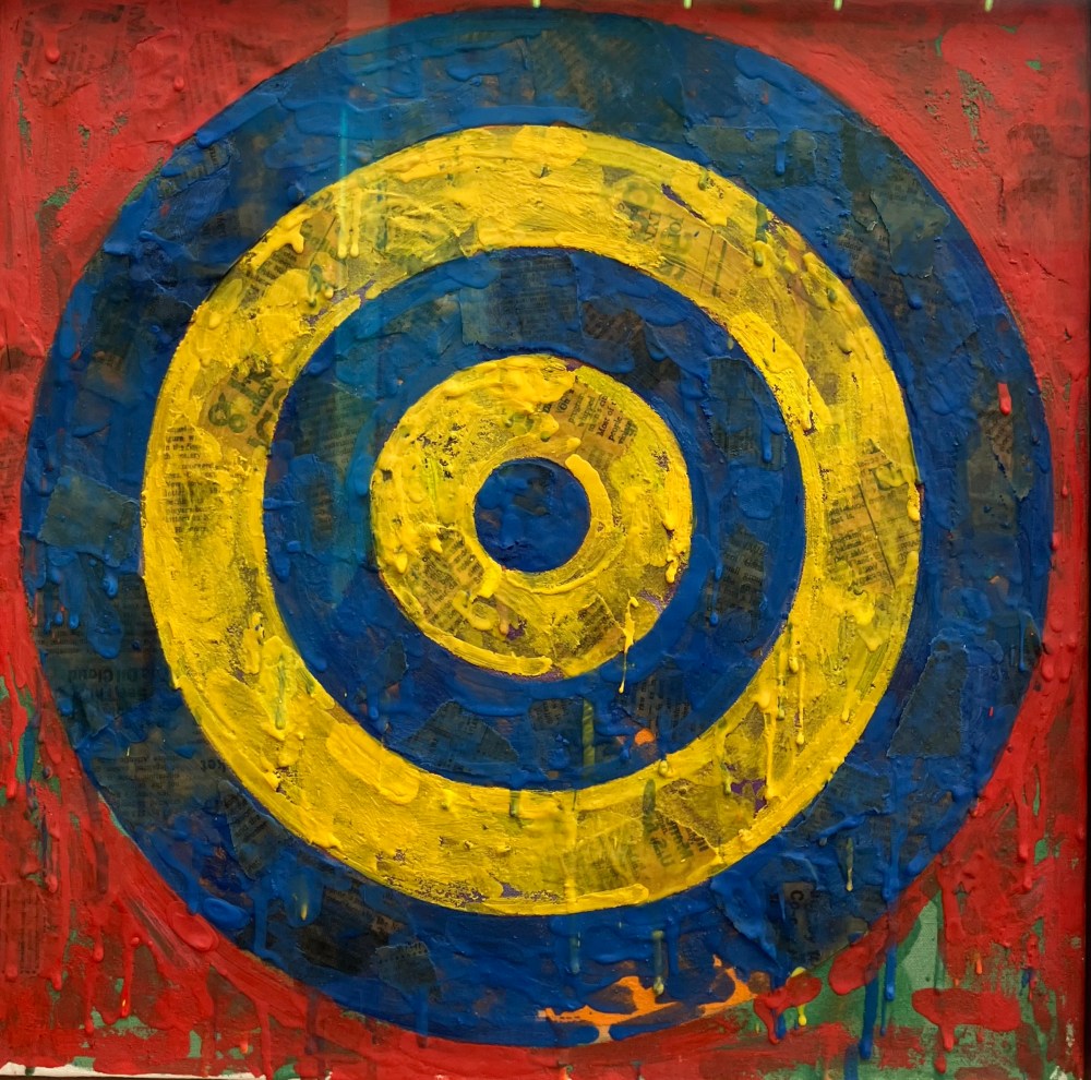 Jasper John, Target, 1974, Museum Ludwig, Cologne.