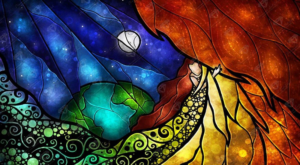 Mandie Manzano, Psalm 91, digital painting on iPad, 2024.