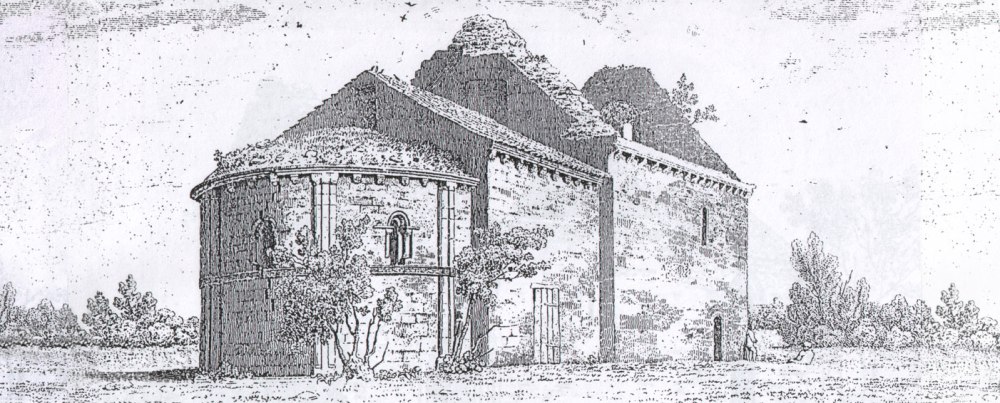 Steetley Chapel, Nottinghamshire, 14th & 19th centuries, stone, artists impression.