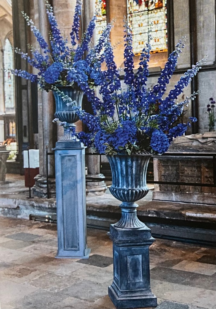 Sherborne Flower Club, The Spirit of Water Flower Festival, Salisbury Cathedral, 2025.