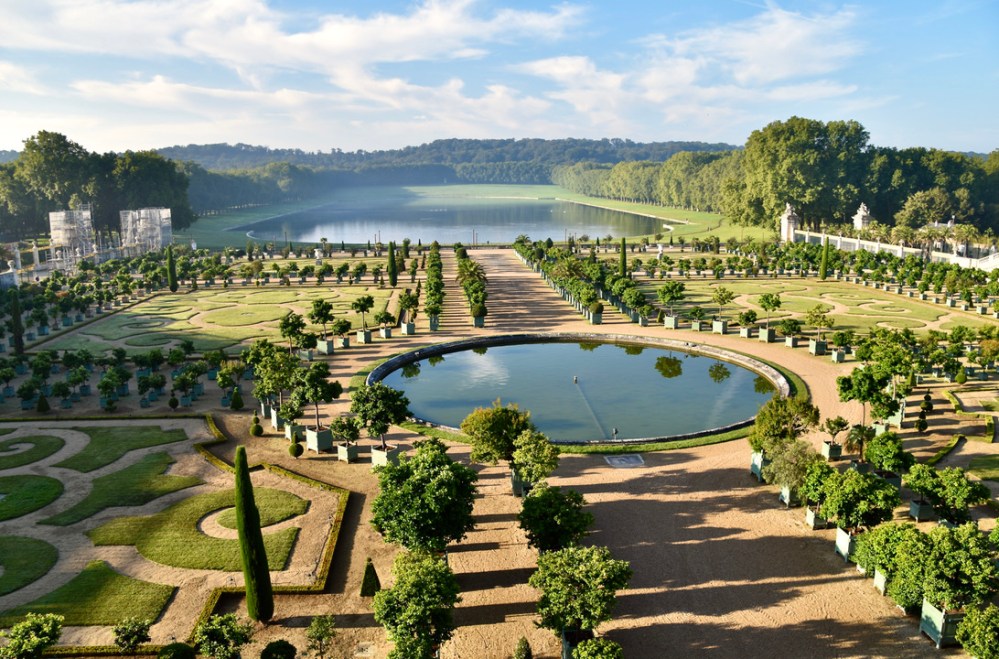 The Gardens at the Palace of Versailles, Paris.