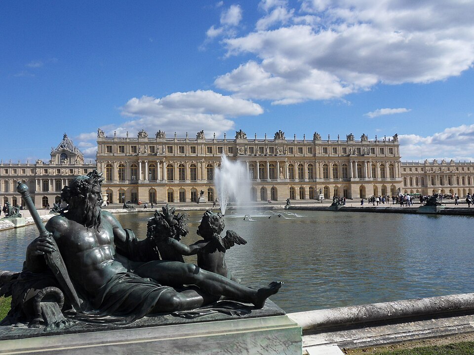 The West Facade and Royal Chapel to the left.1670-85, The Palace of Versailles, Paris.