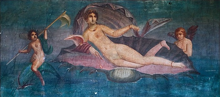 The Birth of Venus, 1st Century AD, frescoe, Pompeii.