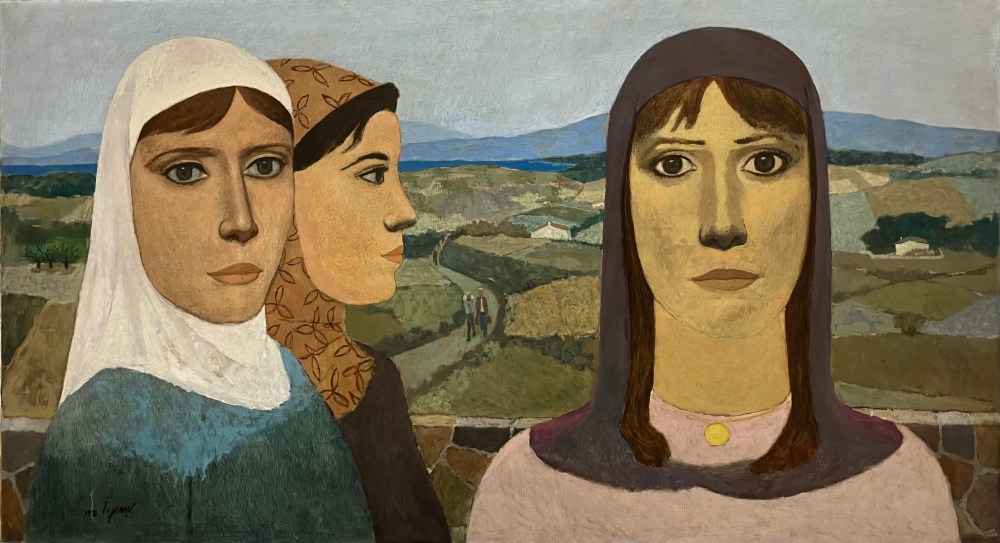 Nuri Iyem, Peasant Women, 1979, oil on canvas, 100cm x 181cm, Istanbul Museum of Modern Art.