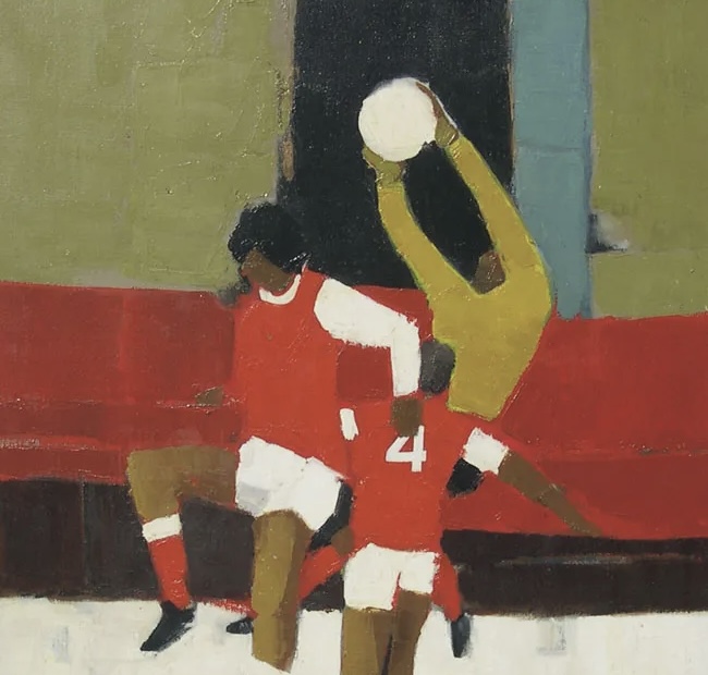 Larry Hams, Goal Save (detail), 1982.