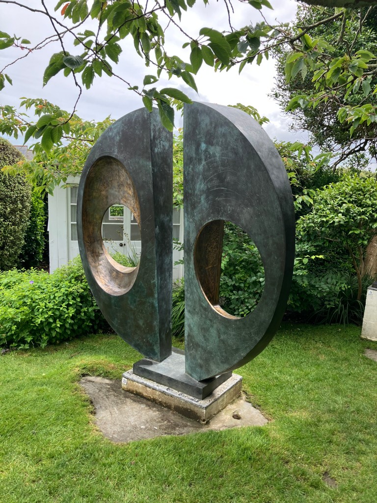 Barbara Hepworth, Two Forms, Bronze casting, 1969, Trewyn, Cornwall.